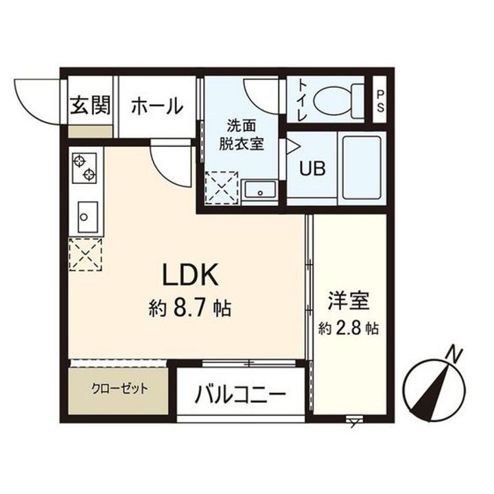 Azul八木山Ⅱの間取り