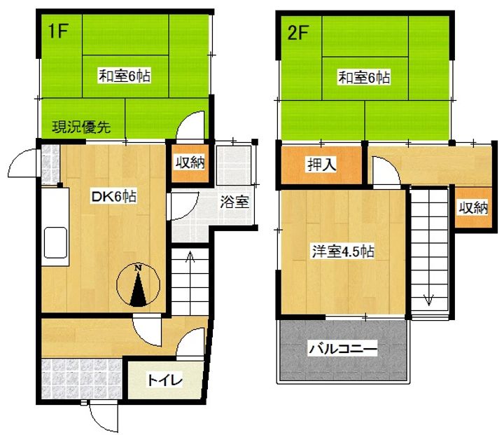 岡山県笠岡市笠岡(一戸建)の賃貸物件の間取り