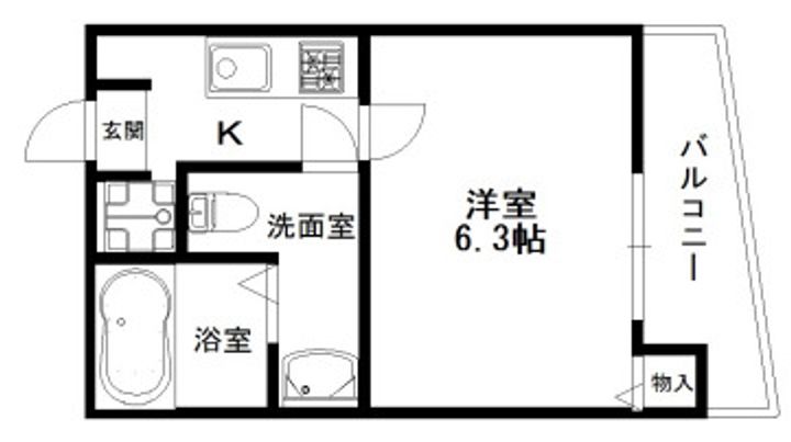 フルグランテ馬場町703の間取り