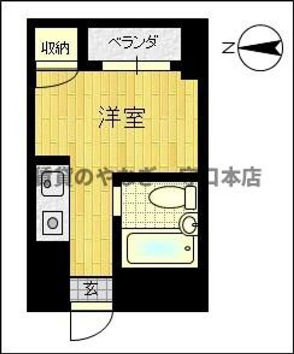 シティーハイツ豊秀401の間取り