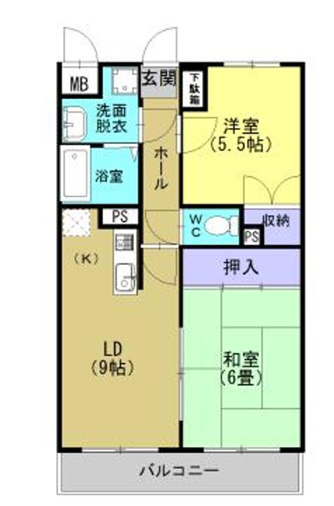 こうかマンション302の間取り