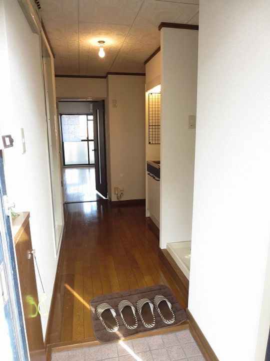 エクセル新屋敷の玄関