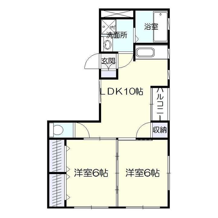 スプリングハイツ中洲の間取り