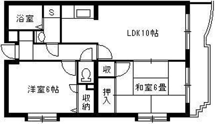 クレアシオン城西C棟101の間取り