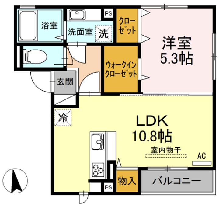 コンフォール西田の間取り