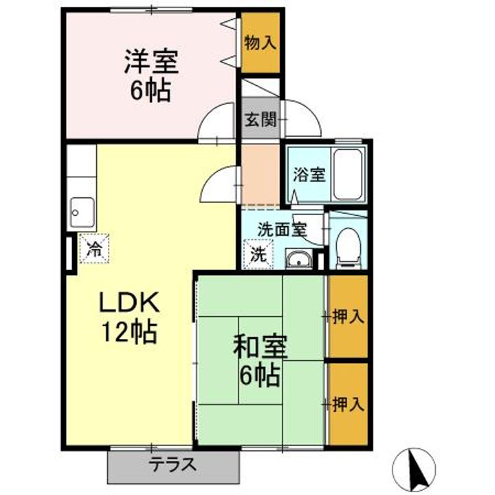 セジュール上野の間取り