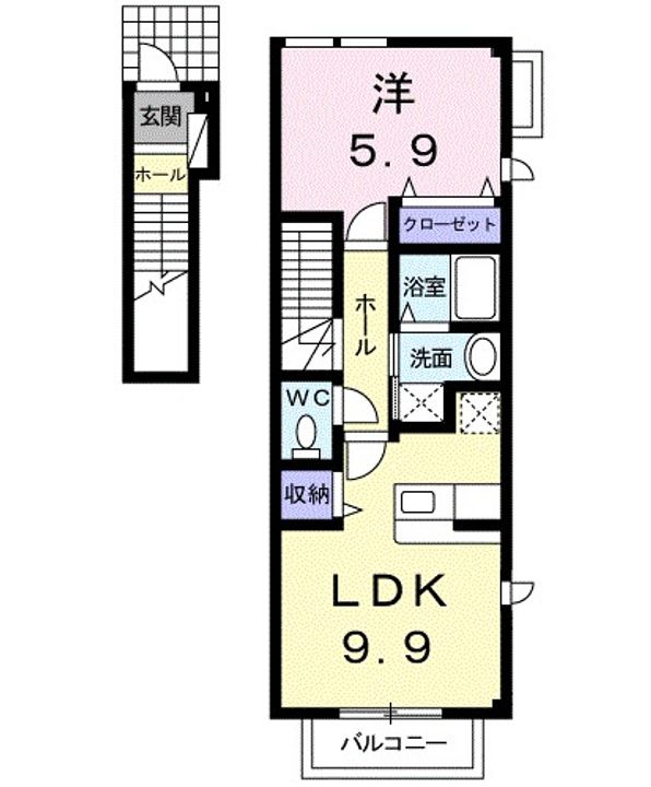 ニュー・フラワーB棟の間取り