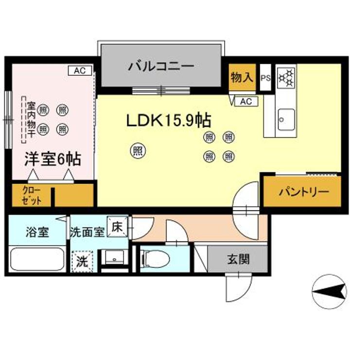ラルゴ白山通りの間取り