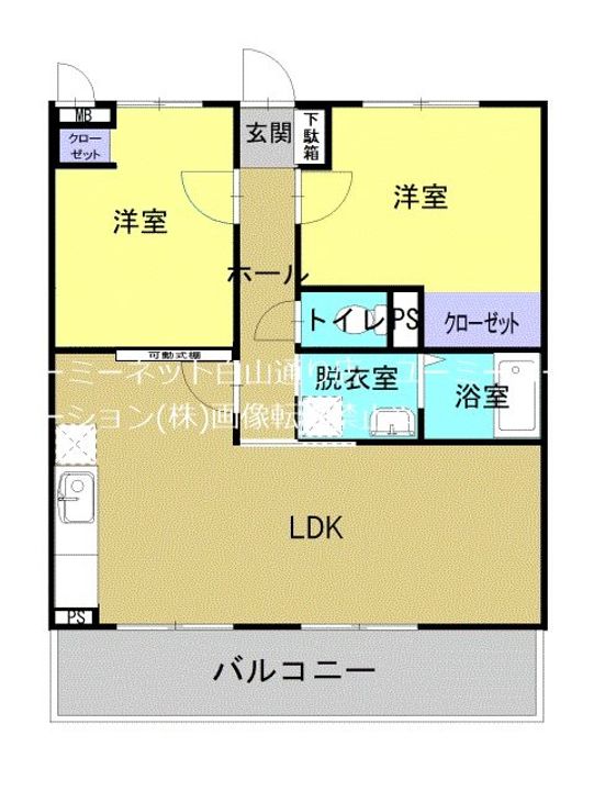 ソレイユ八分字の間取り