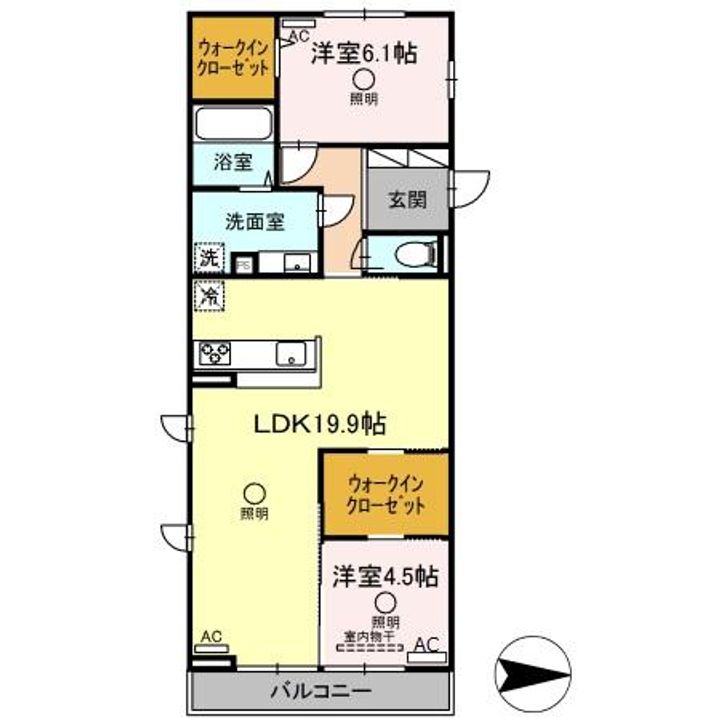 マーレ京町の間取り