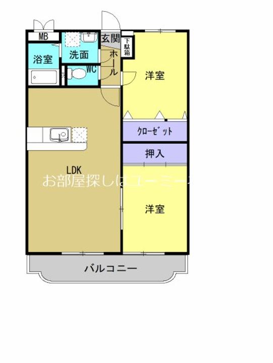 ベルメゾン秀の間取り