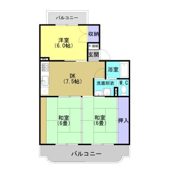ビューヒルズ303の間取り