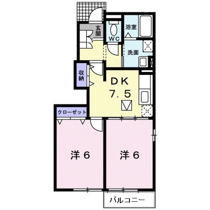 サンリットヒルズの間取り