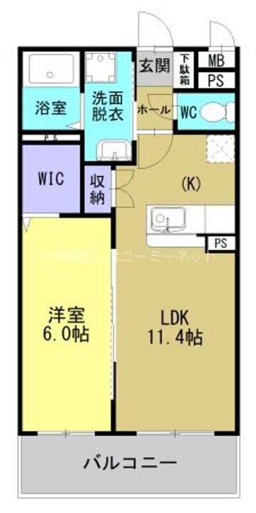 ラフィーネさつま302の間取り