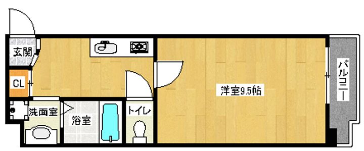 「CASA YAMABUNⅡ」601の間取り
