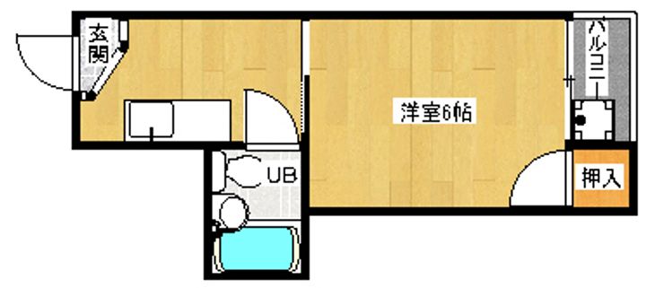 「シモン堀川」402の間取り