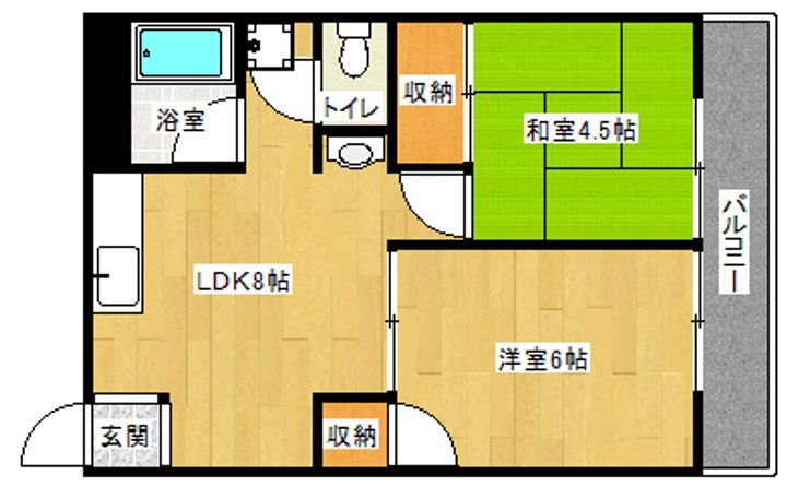 「市ノ前ハイツ」307の間取り