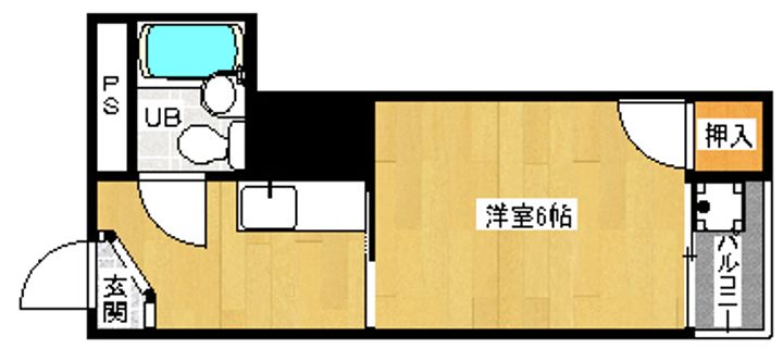 「シモン堀川」401の間取り
