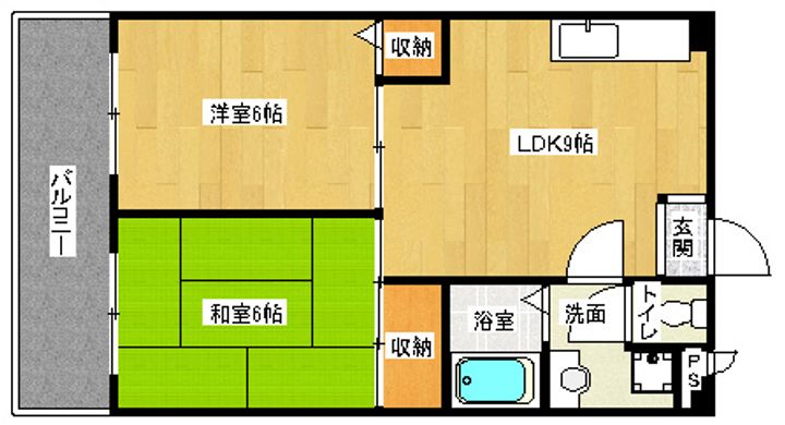 「ラ・グラシューズ」302の間取り