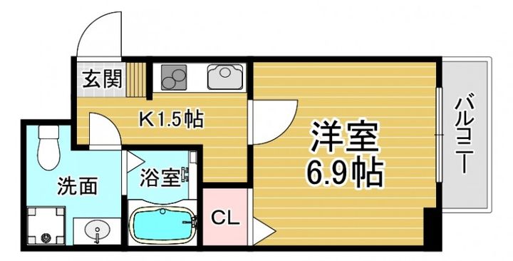 「STANDZ今出川通」201の間取り