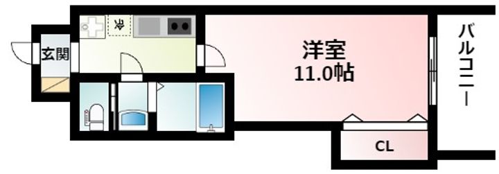 Luxe新大阪EASTⅡの間取り