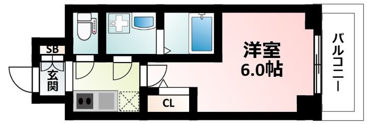 エスリード新大阪ザ・プレミアEASTの間取り