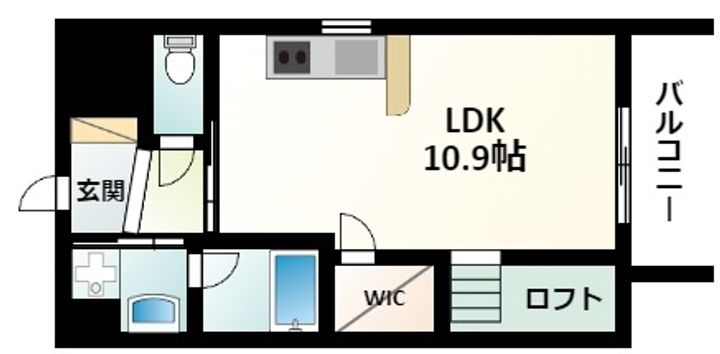 ドルチェヴィータ新大阪の間取り