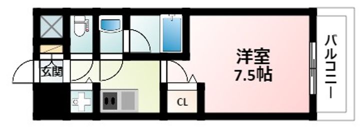 ディームス江坂の間取り