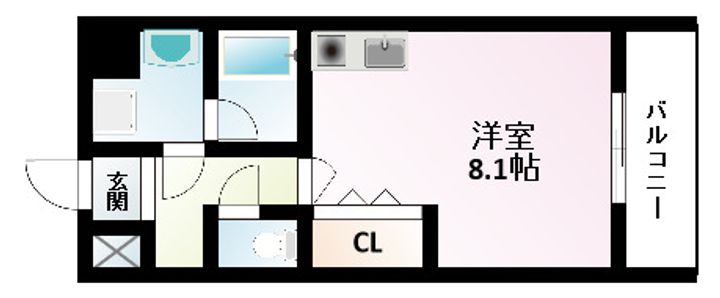 アーデン江坂Ⅱの間取り