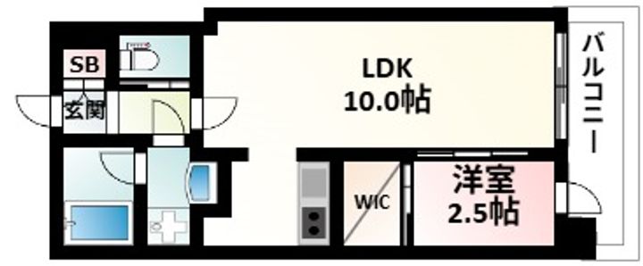 セレニテ西中島アリア弐番館の間取り