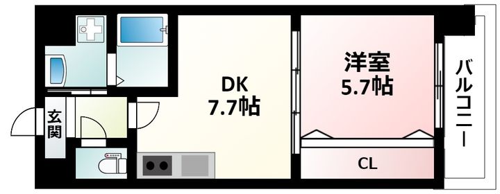 プロスパー緑地公園204の間取り