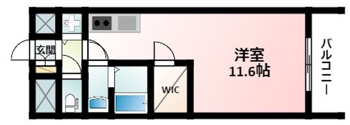 SERENiTE江坂四番館の間取り