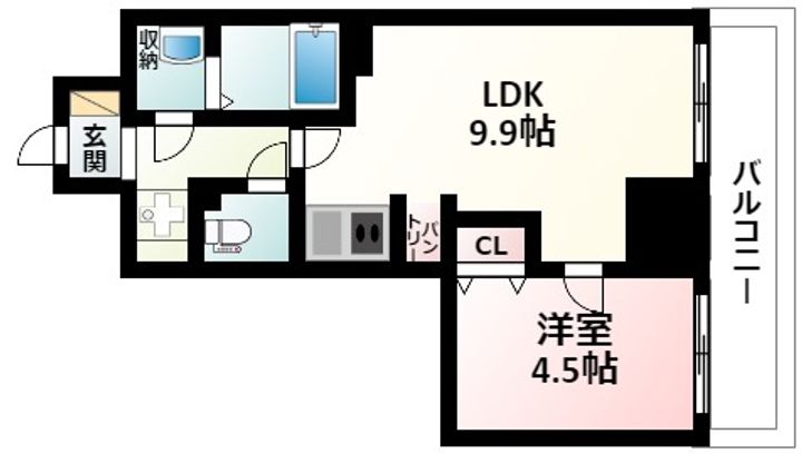 TOPAZ江坂の間取り