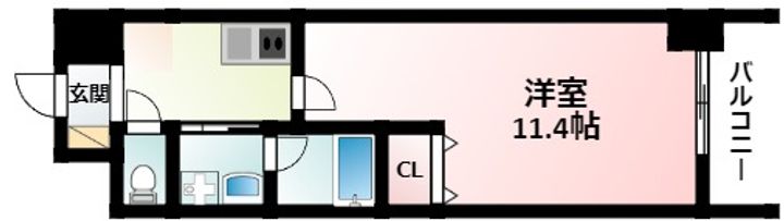 ルーエ江坂の間取り