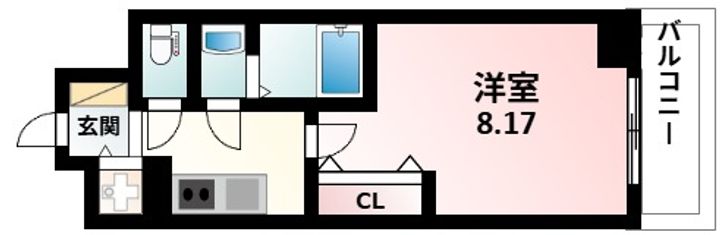 Luxe新大阪SOUTHの間取り