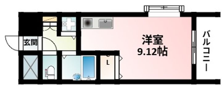 ビスタ江坂南の間取り