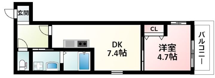 フジパレス江坂町の間取り