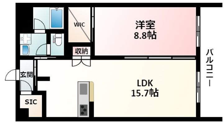 シャンテミキの間取り