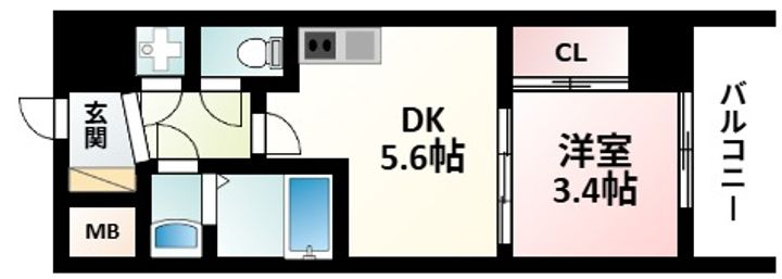 セレニテ新大阪カルムの間取り