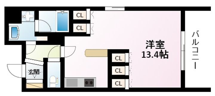 アパートメンツ江坂の間取り