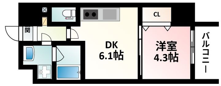 RIDGEガーデン江坂Ⅱの間取り
