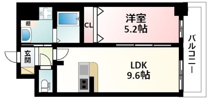 ディームス江坂の間取り