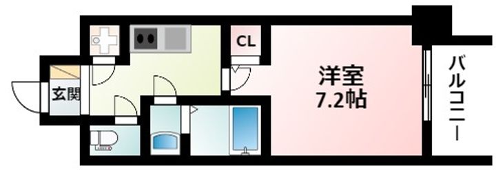 スペーシア江坂広芝町の間取り