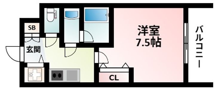 CITY SPIRE西中島の間取り