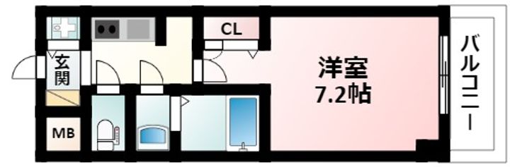 S-RESIDENCE新大阪Rishの間取り