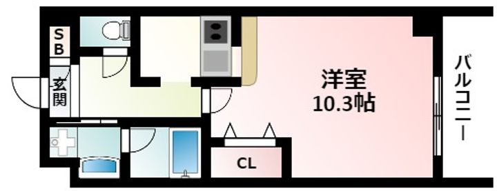 superbe ESAKAの間取り