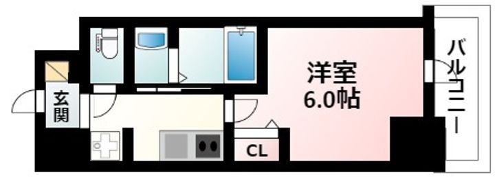 バウスフラッツ新大阪の間取り