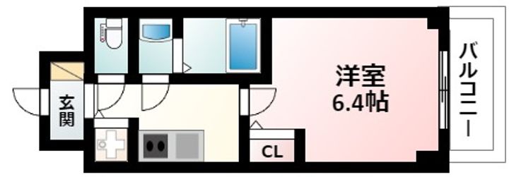 S-RESIDENCE江坂の間取り