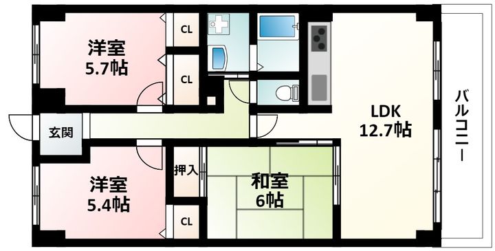 ル・アン緑地の間取り