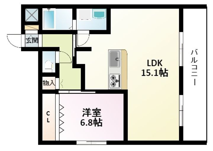 アカツキハイツの間取り